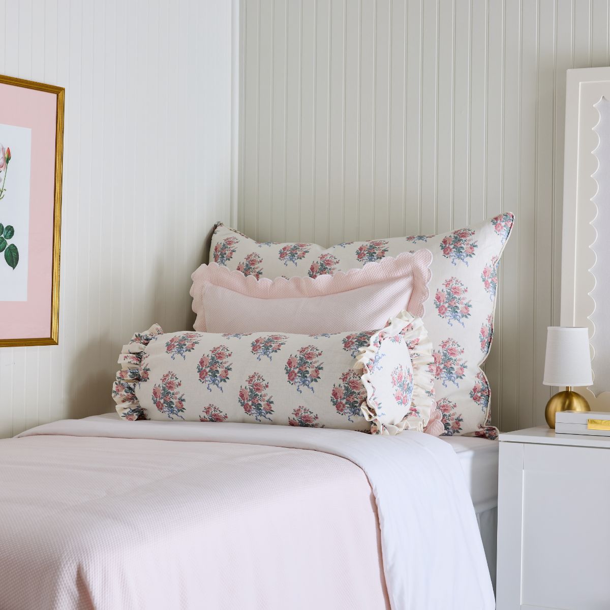Blythe Bouquet Bolster Pillow - Caitlin Wilson Design