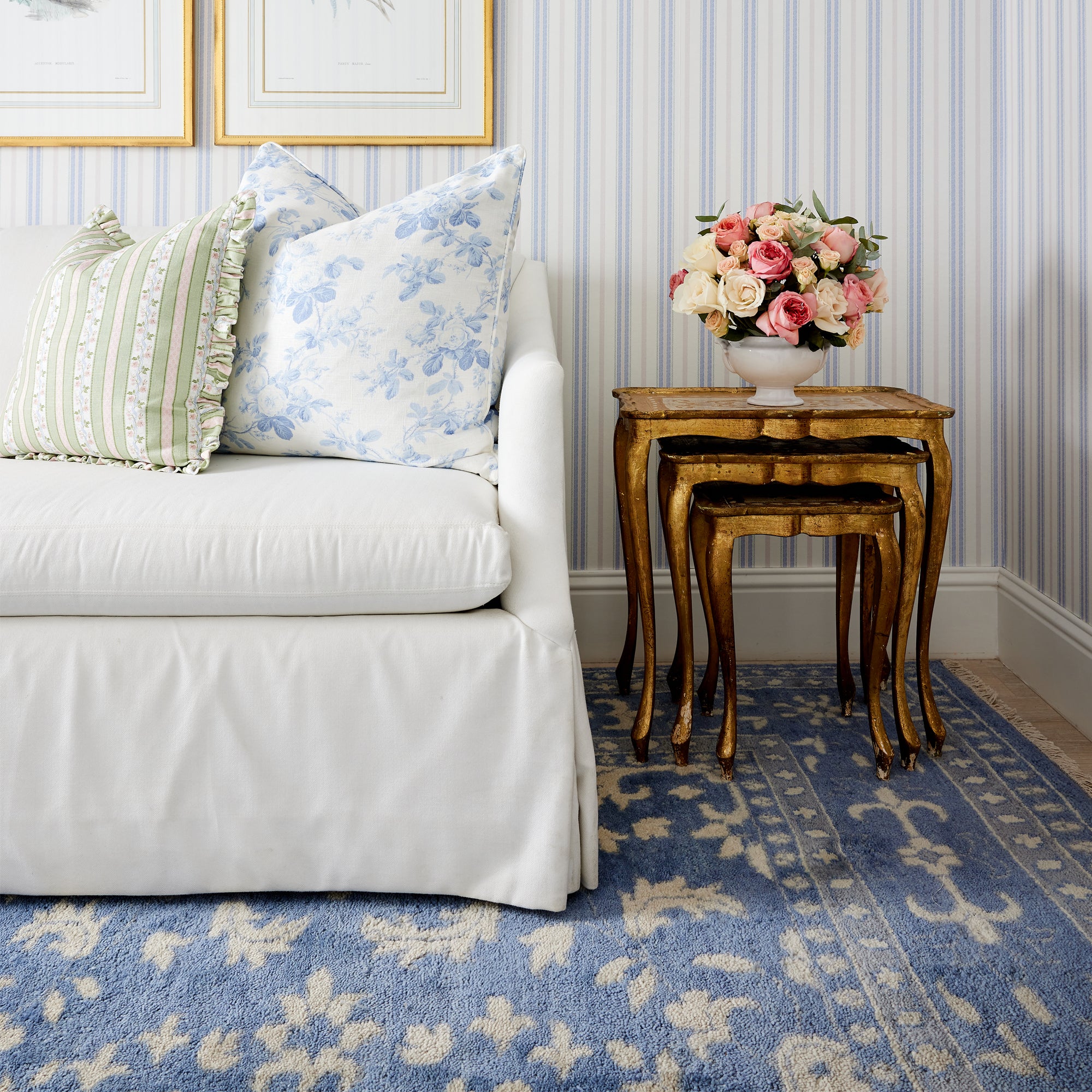 Emma Rug in French Blue