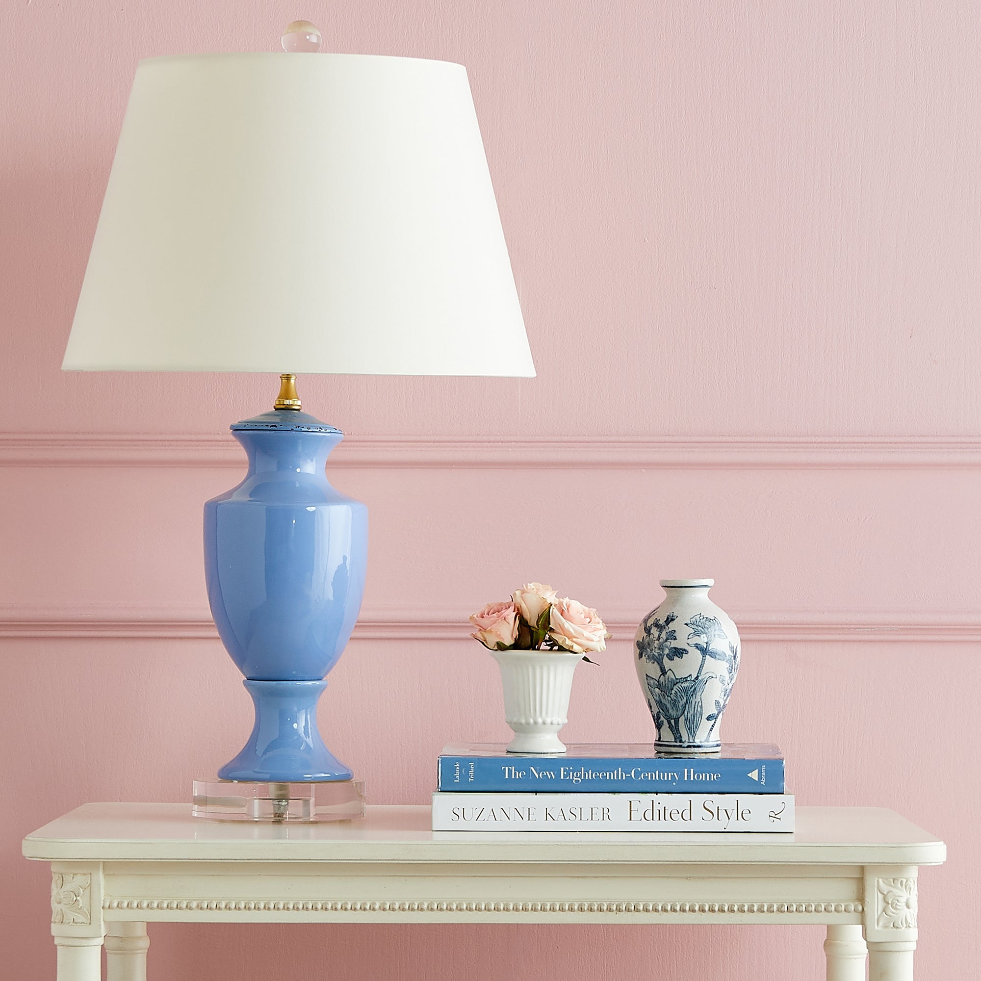 Empire Lamp in French Blue