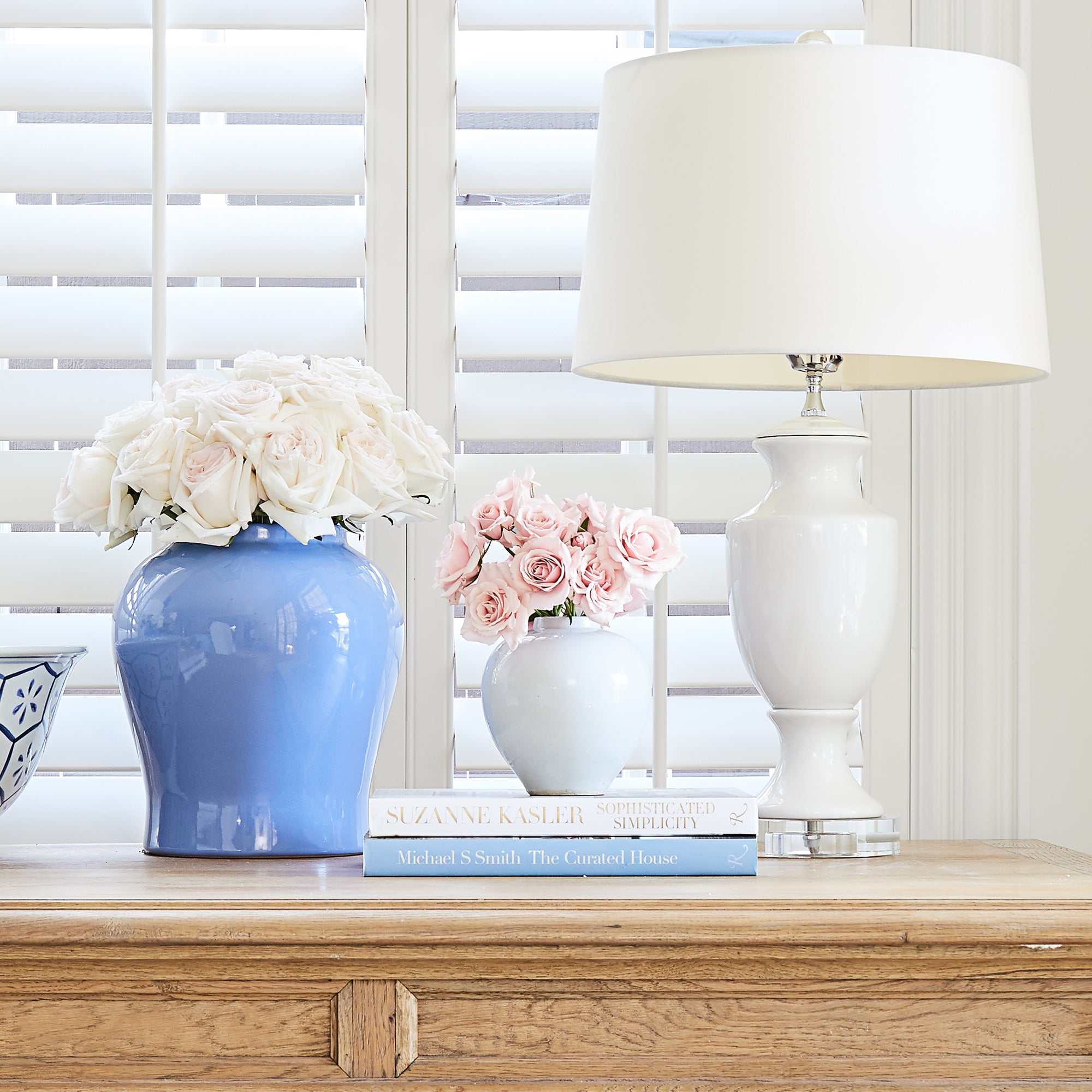 Empire Lamp in White