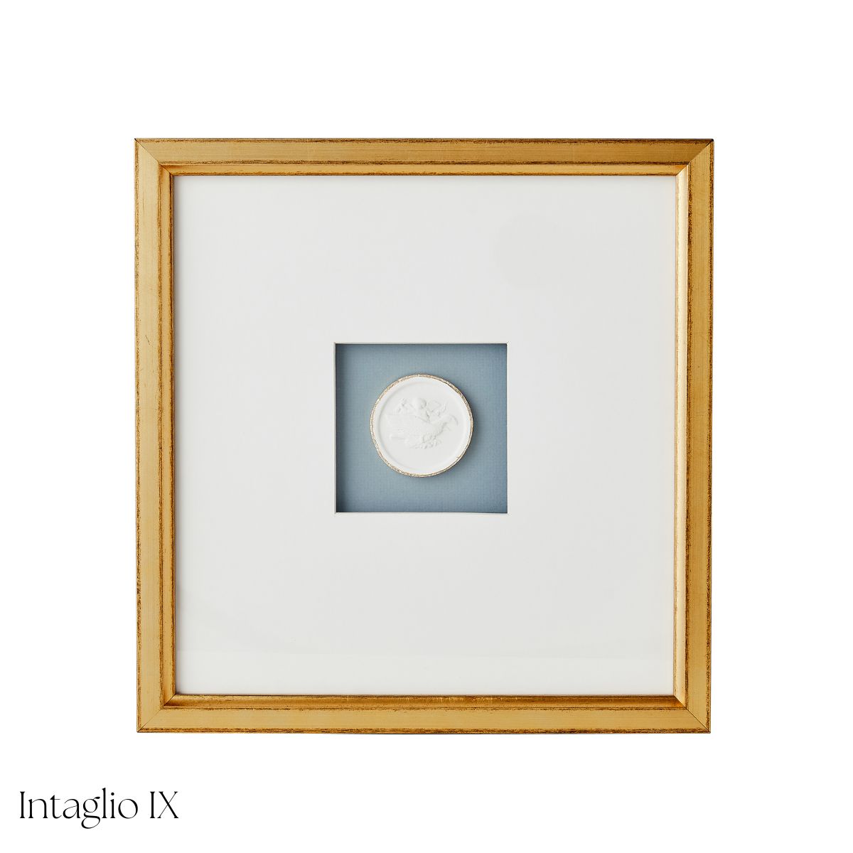 Blue Framed Intaglio - Caitlin Wilson Design