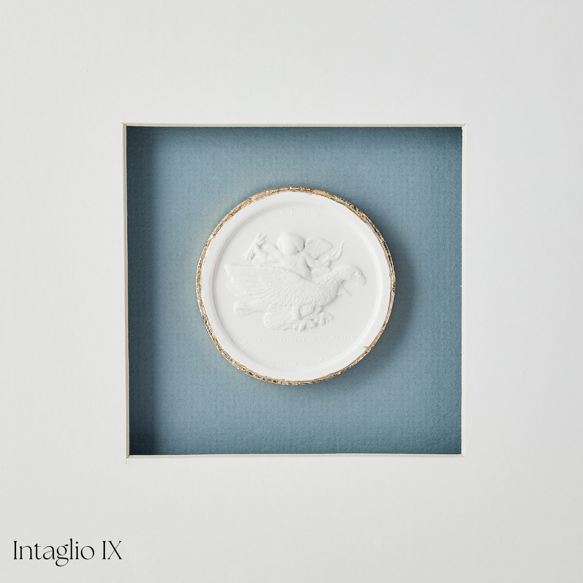 Blue Framed Intaglio - Caitlin Wilson Design