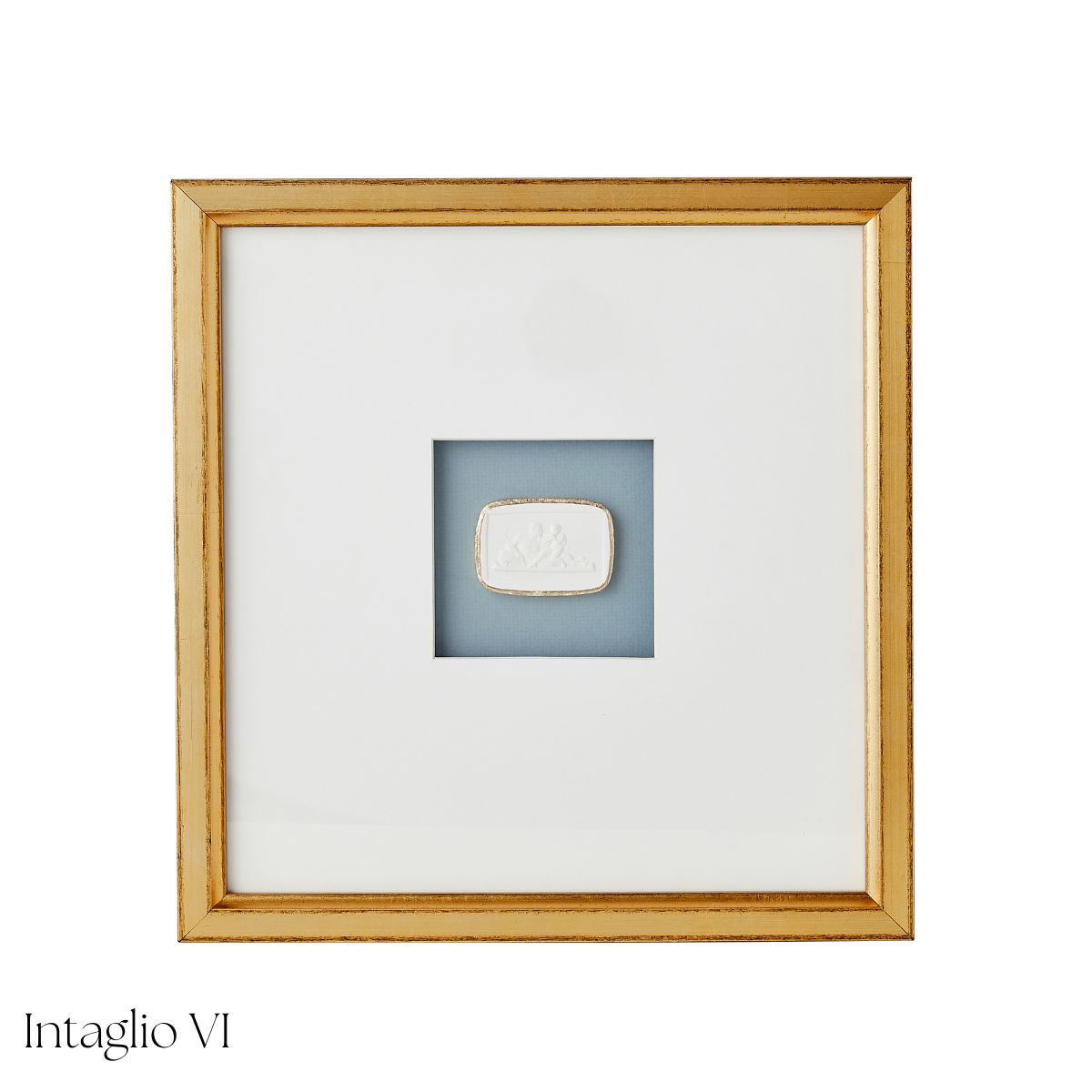 Blue Framed Intaglio - Caitlin Wilson Design