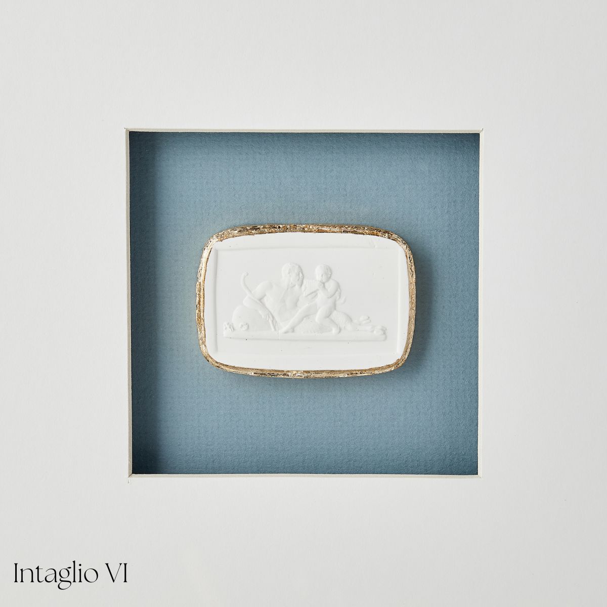 Blue Framed Intaglio - Caitlin Wilson Design
