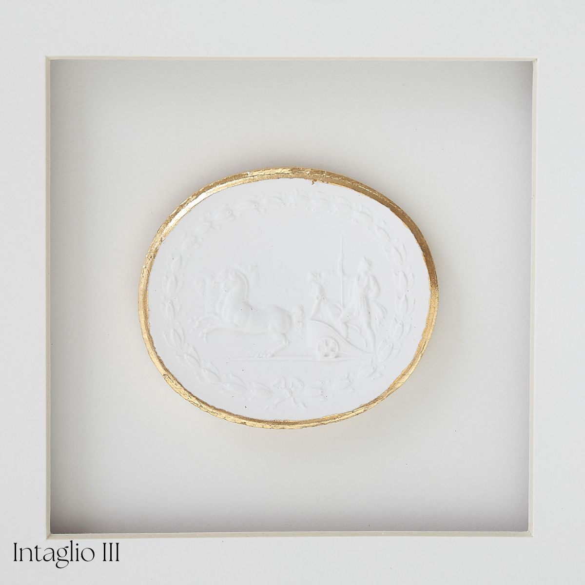White Framed Intaglio - Caitlin Wilson Design