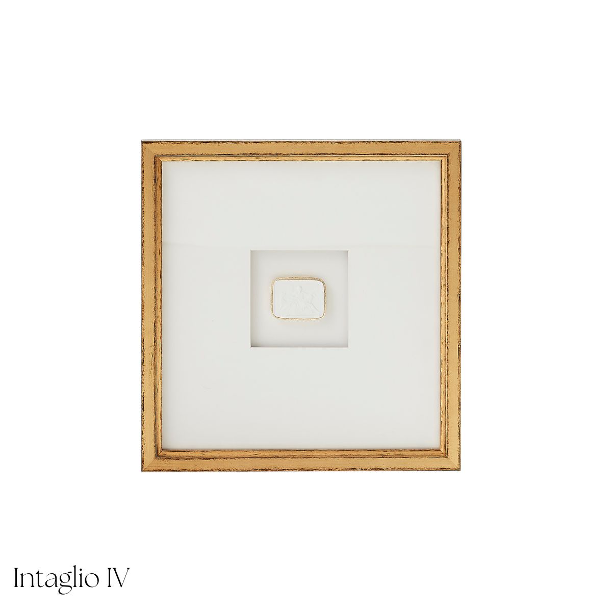 White Framed Intaglio - Caitlin Wilson Design