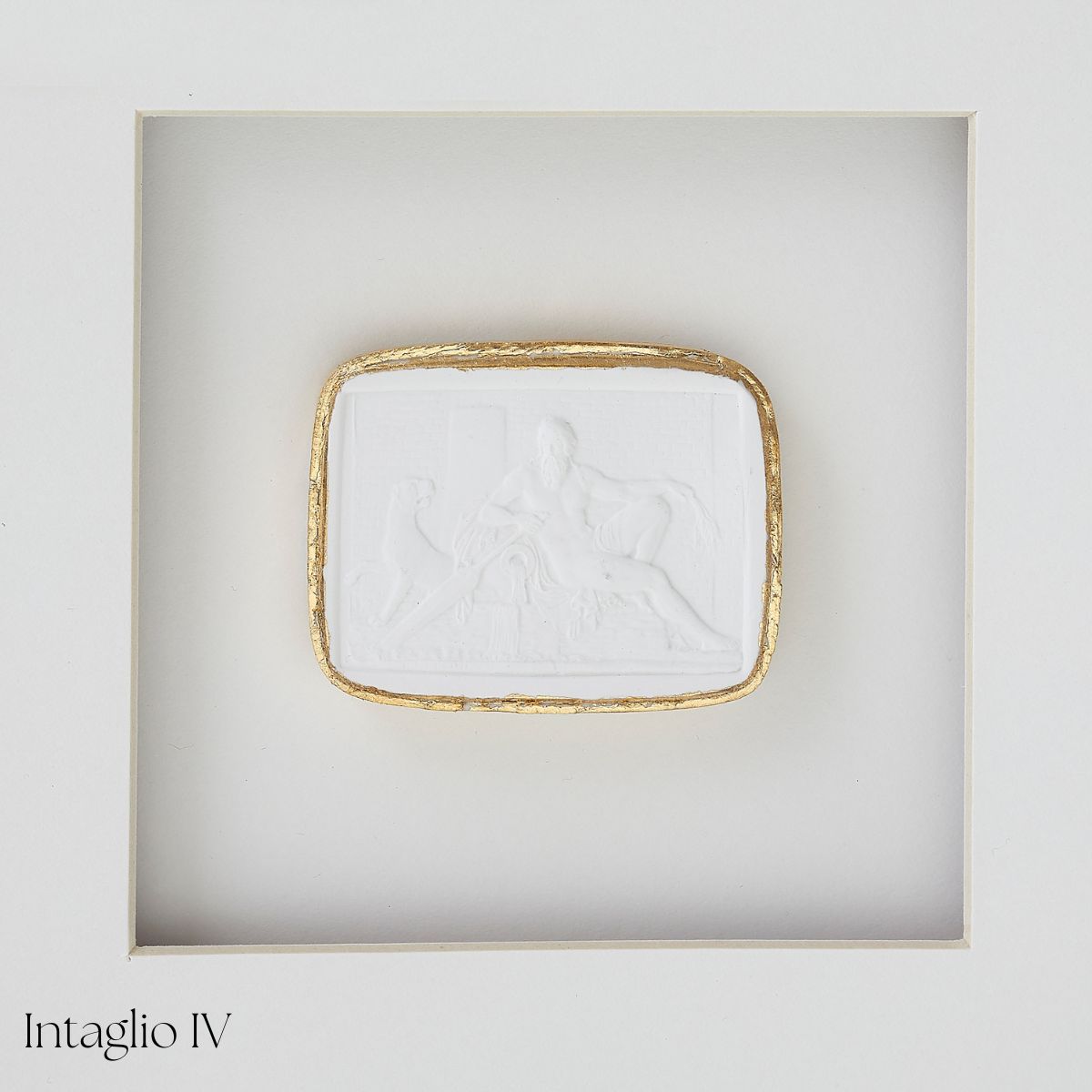 White Framed Intaglio - Caitlin Wilson Design