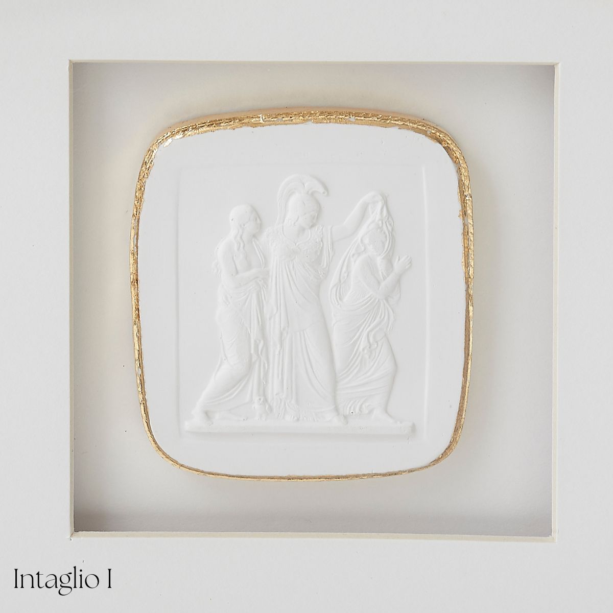White Framed Intaglio - Caitlin Wilson Design