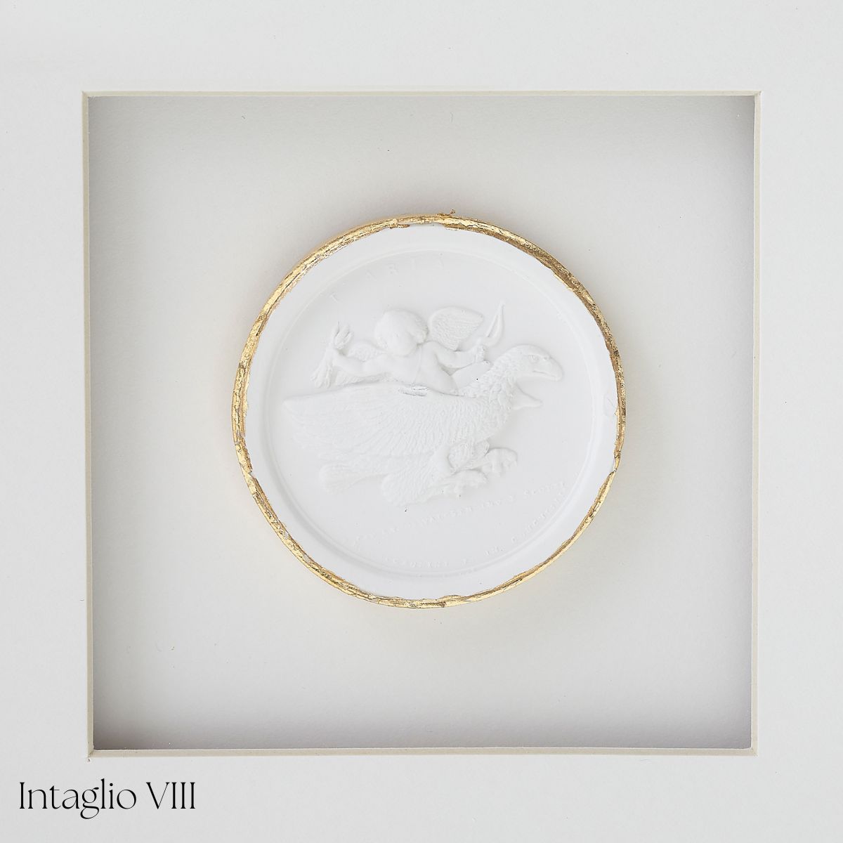 White Framed Intaglio - Caitlin Wilson Design
