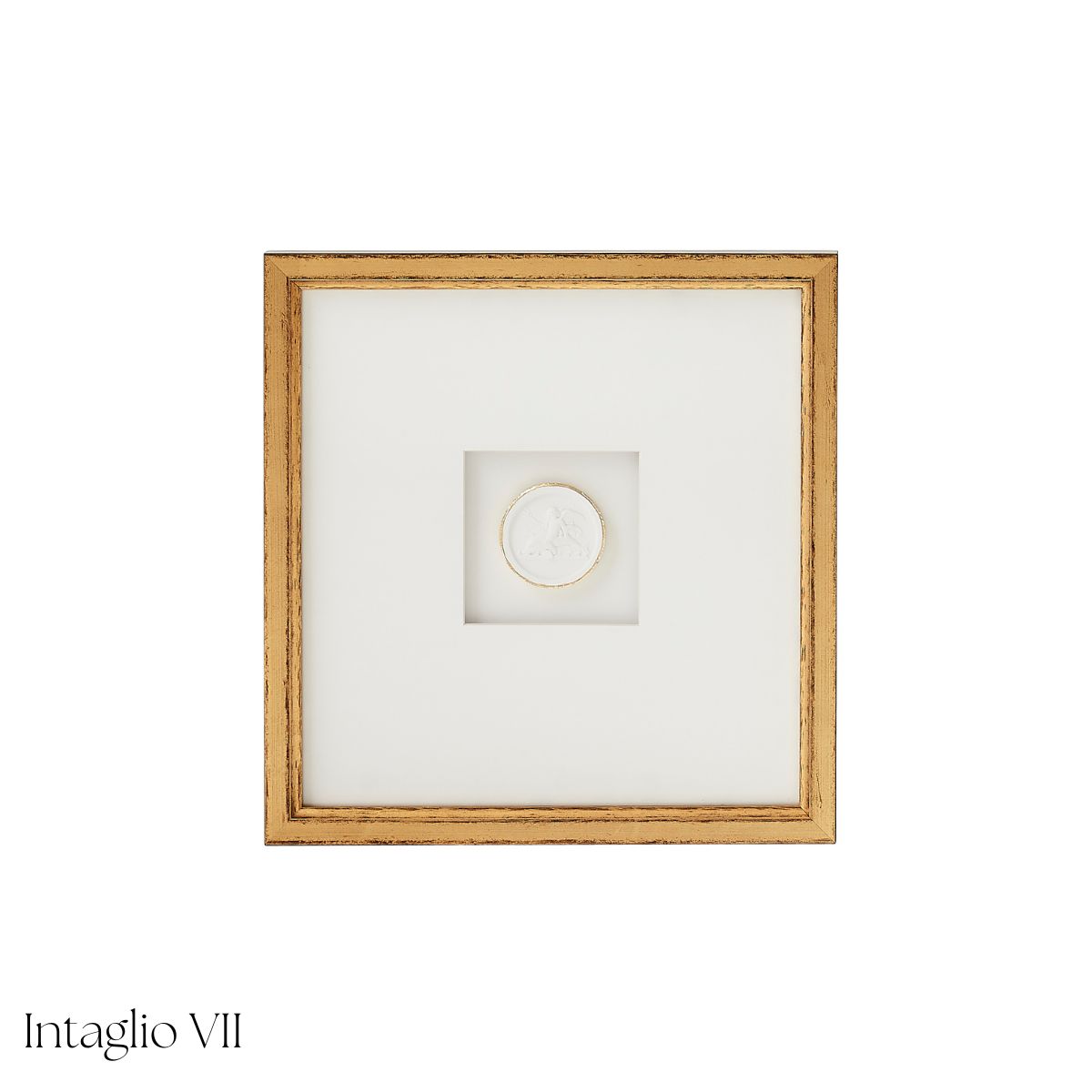 White Framed Intaglio - Caitlin Wilson Design