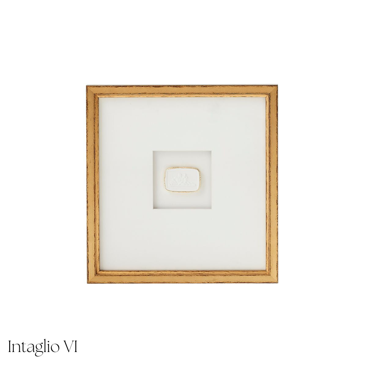 White Framed Intaglio - Caitlin Wilson Design