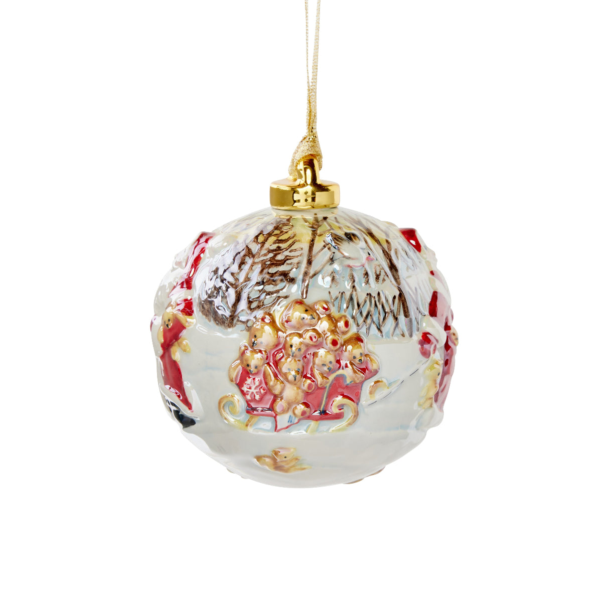 Good Tidings Porcelain Ball Ornament