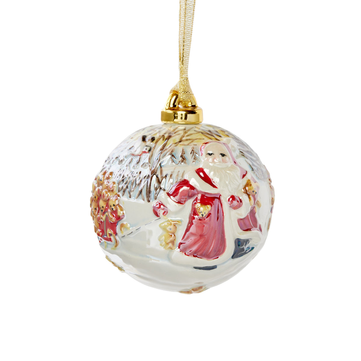 Good Tidings Porcelain Ball Ornament