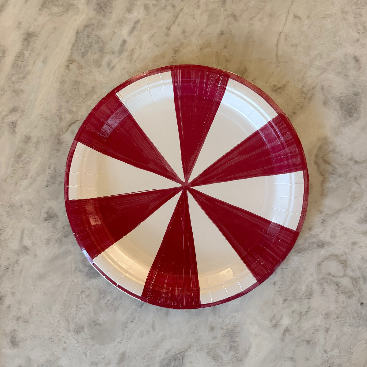 Cherry Positano Stripe Dinner Plate - Pack of 8