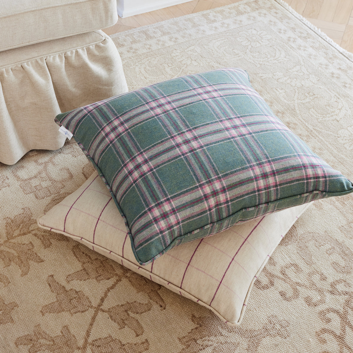 Ivy Plaid Pillow Cover- Caitlin Wilson Design