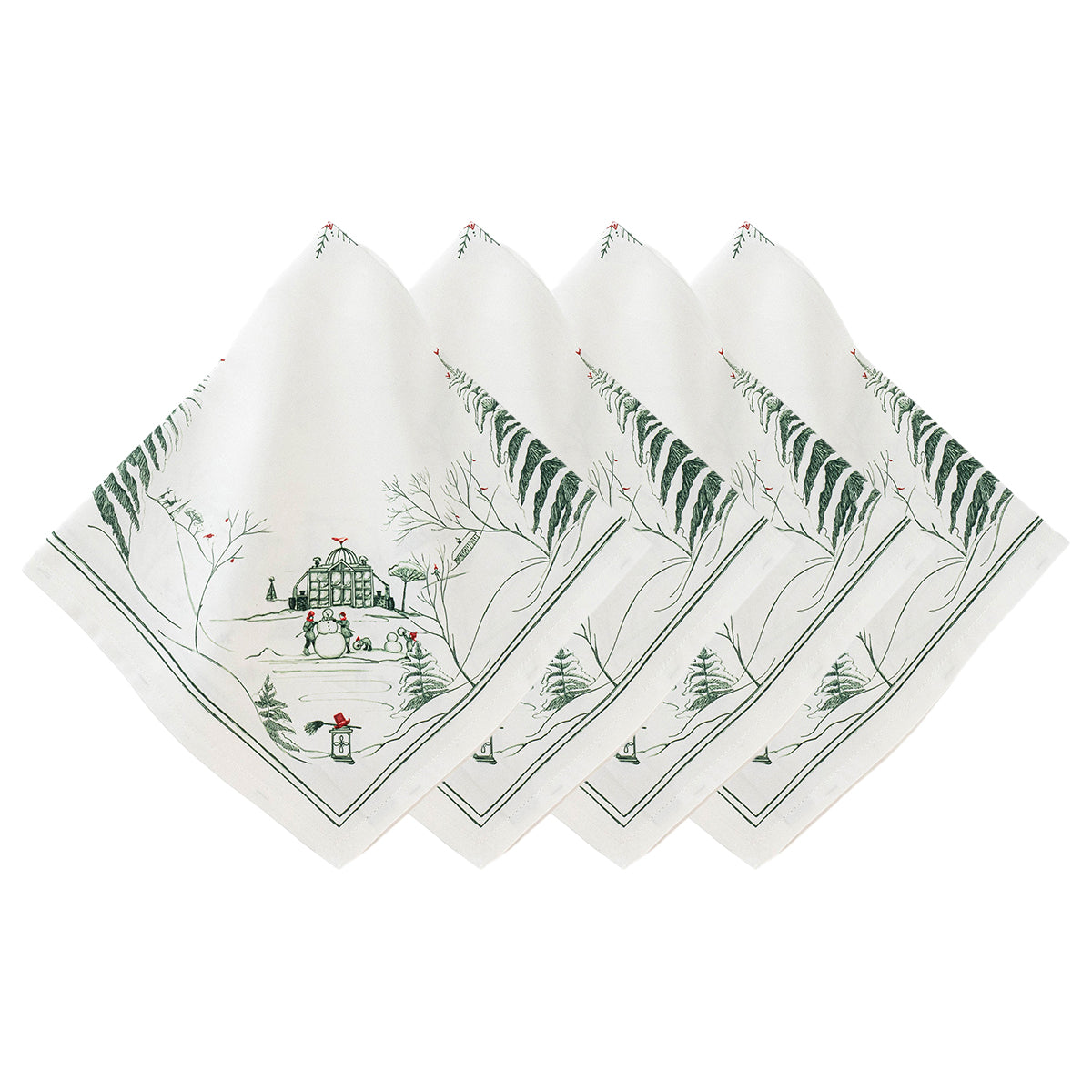 Country Estate Winter Frolic Napkin - Set of 4