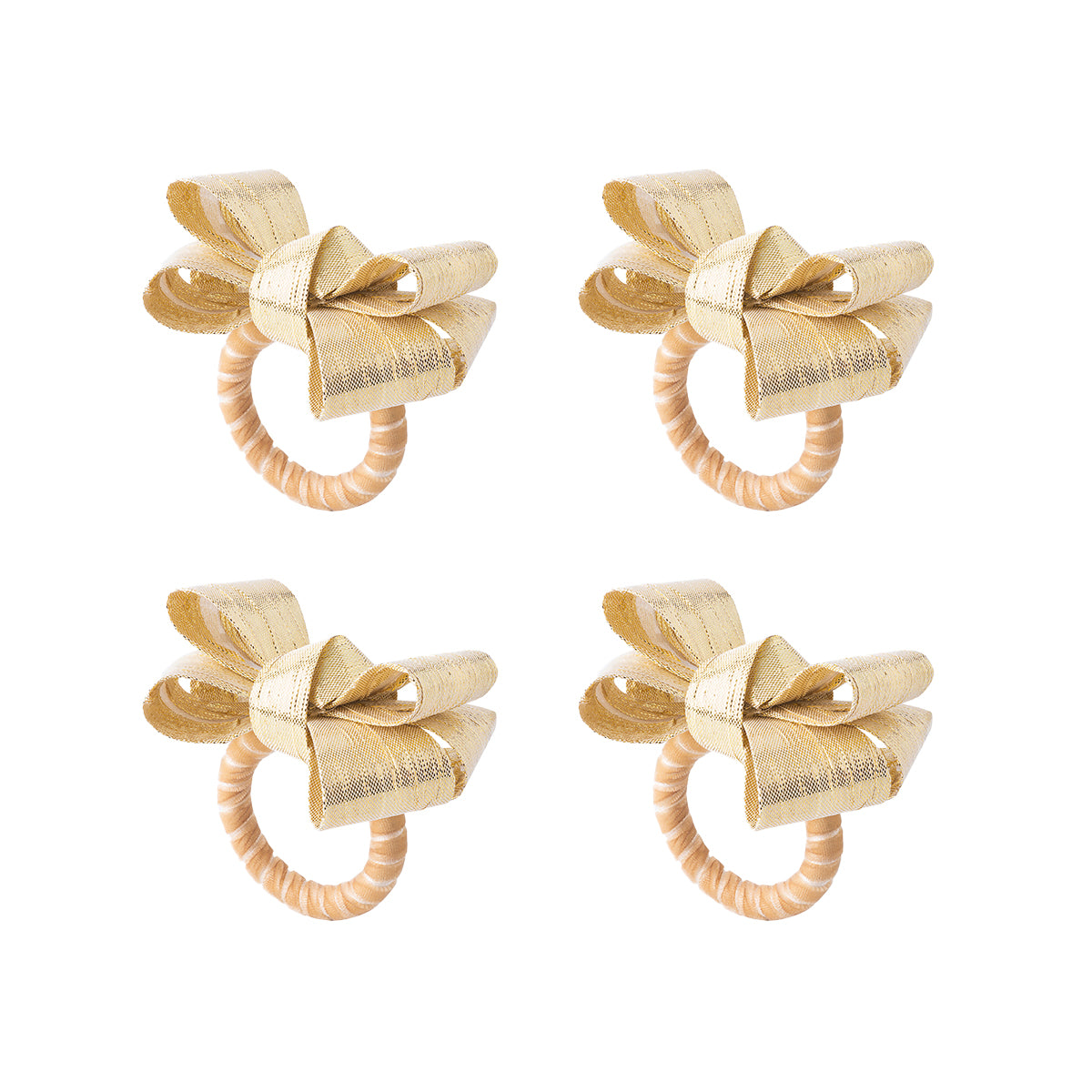 Tuxedo Napkin Ring- Gold - Caitlin Wilson Design