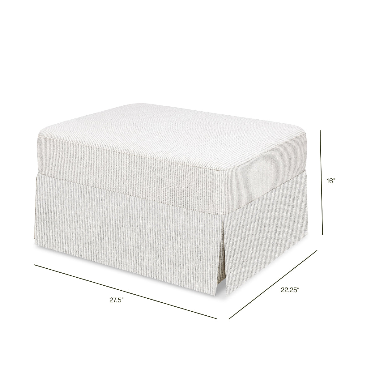 Crawford Gliding Ottoman - Caitlin Wilson Designs
