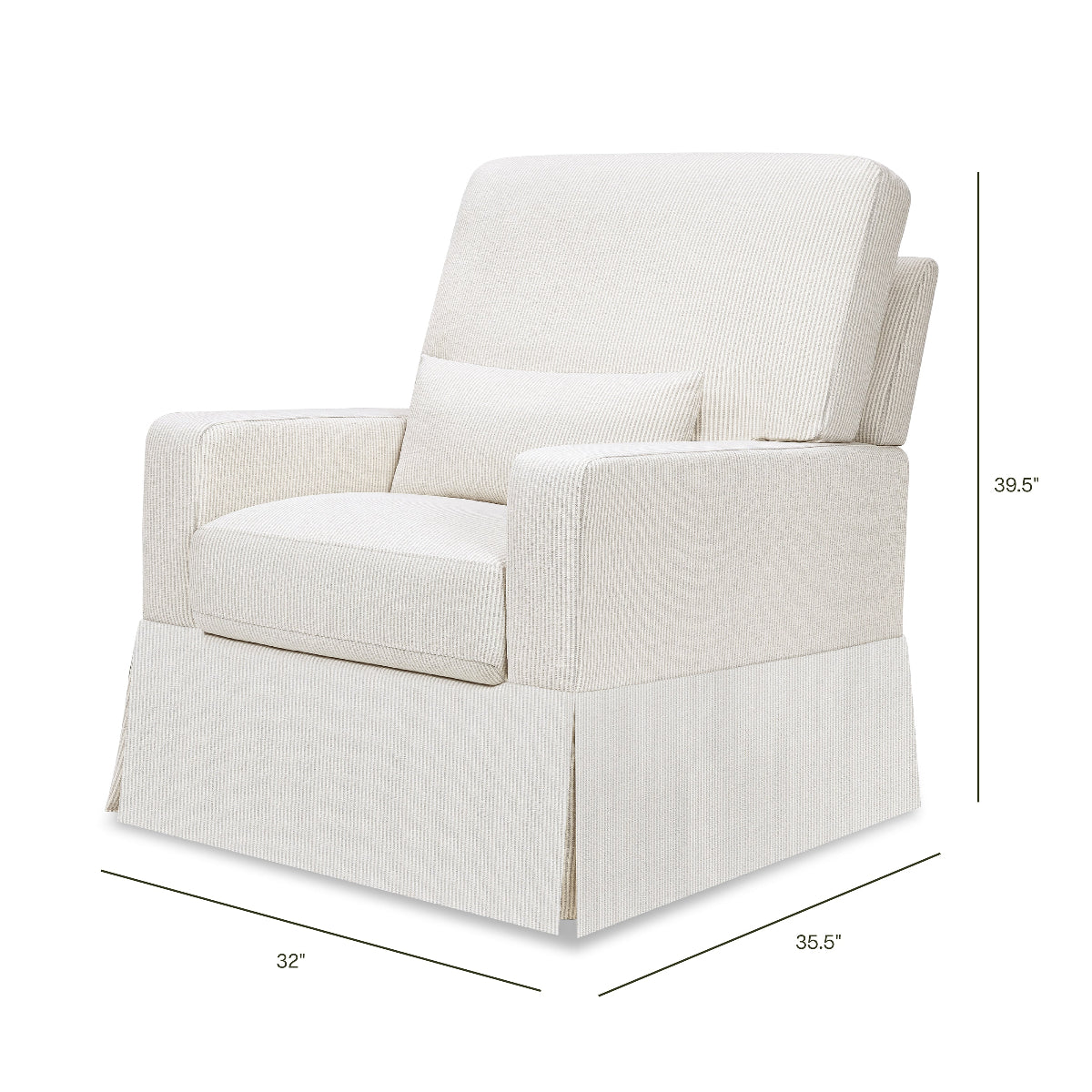 Crawford Pillowback Comfort Swivel Glider - Caitlin Wilson Designs
