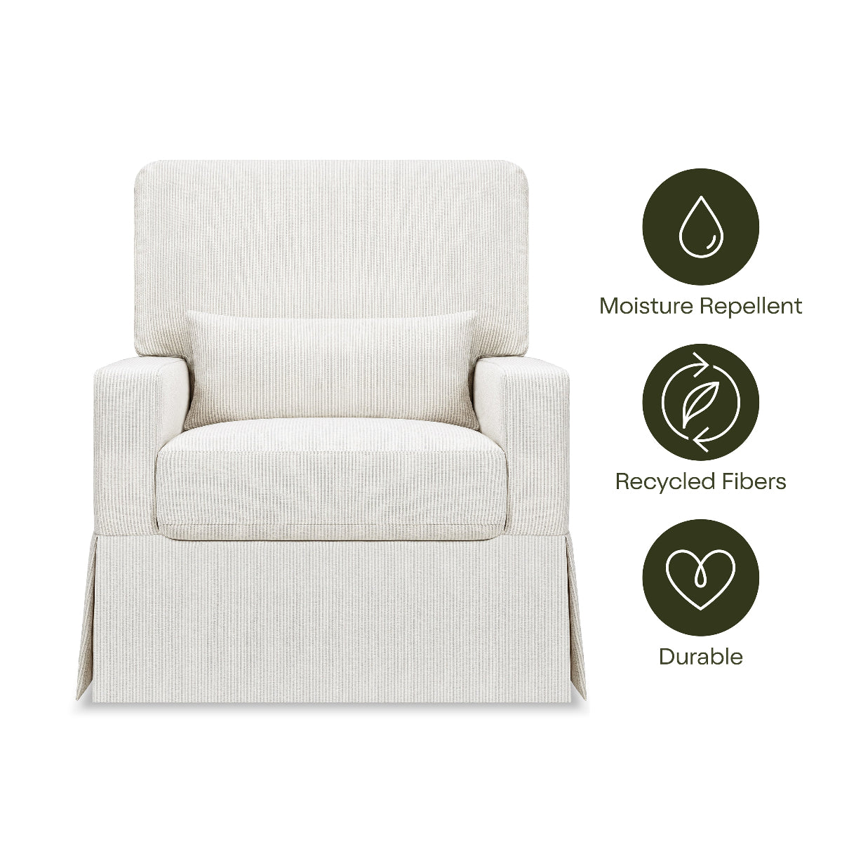 Crawford Pillowback Comfort Swivel Glider - Caitlin Wilson Designs