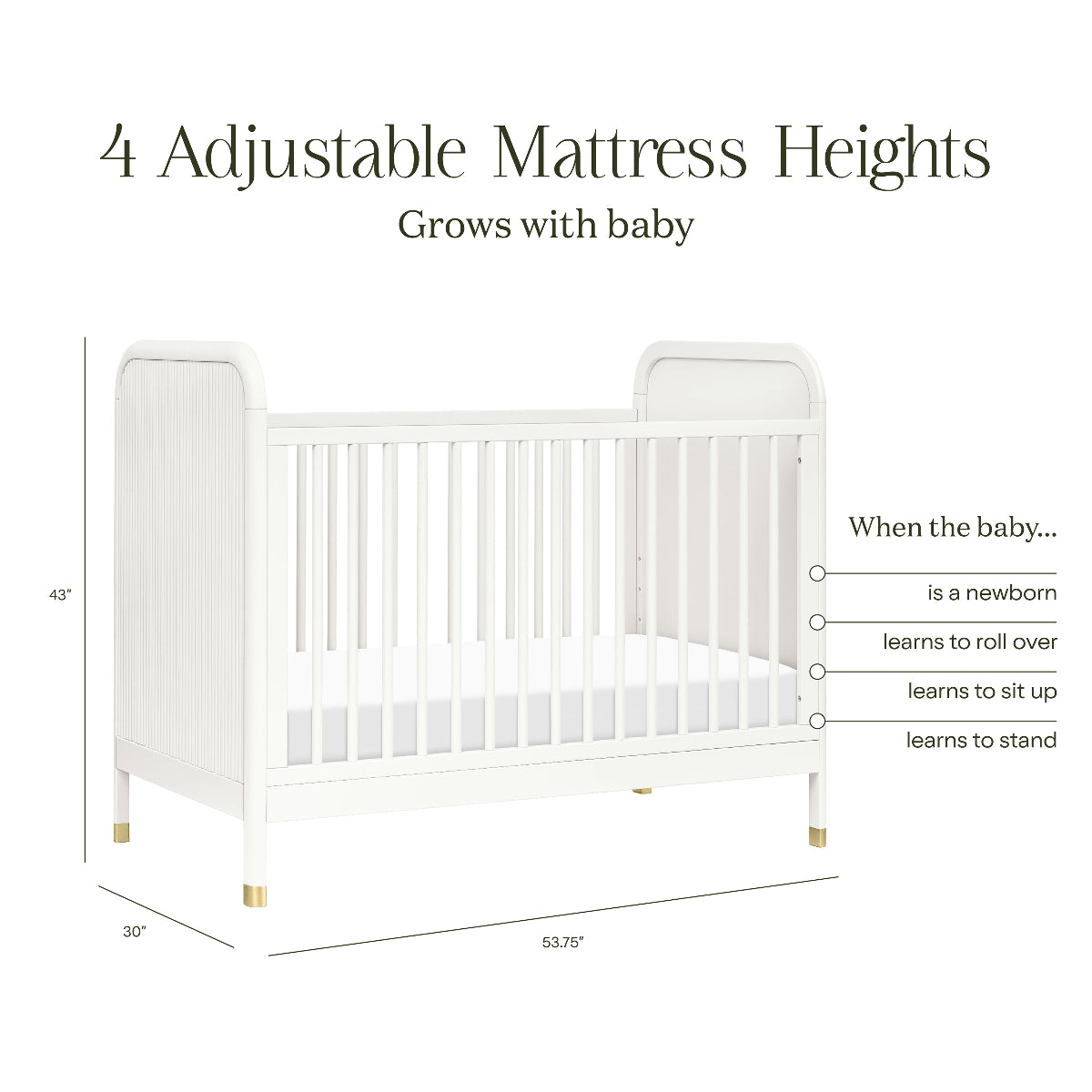 Brimsley Tambour 3-in-1 Convertible Crib - Caitlin Wilson Designs