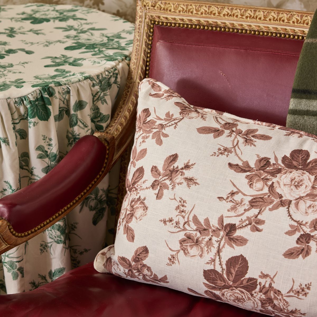 Mary Jayne in Cocoa Pillow Cover - Caitlin Wilson Design