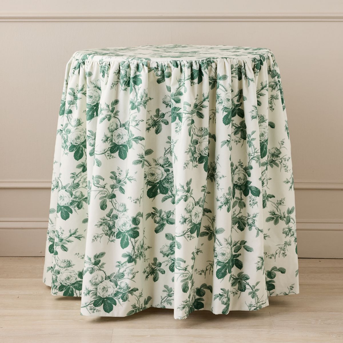 Mary Jayne in Green Table Skirt - Caitlin Wilson Design