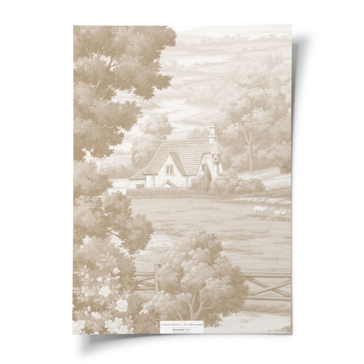 Cotswolds in Café Mural - Caitlin Wilson Design