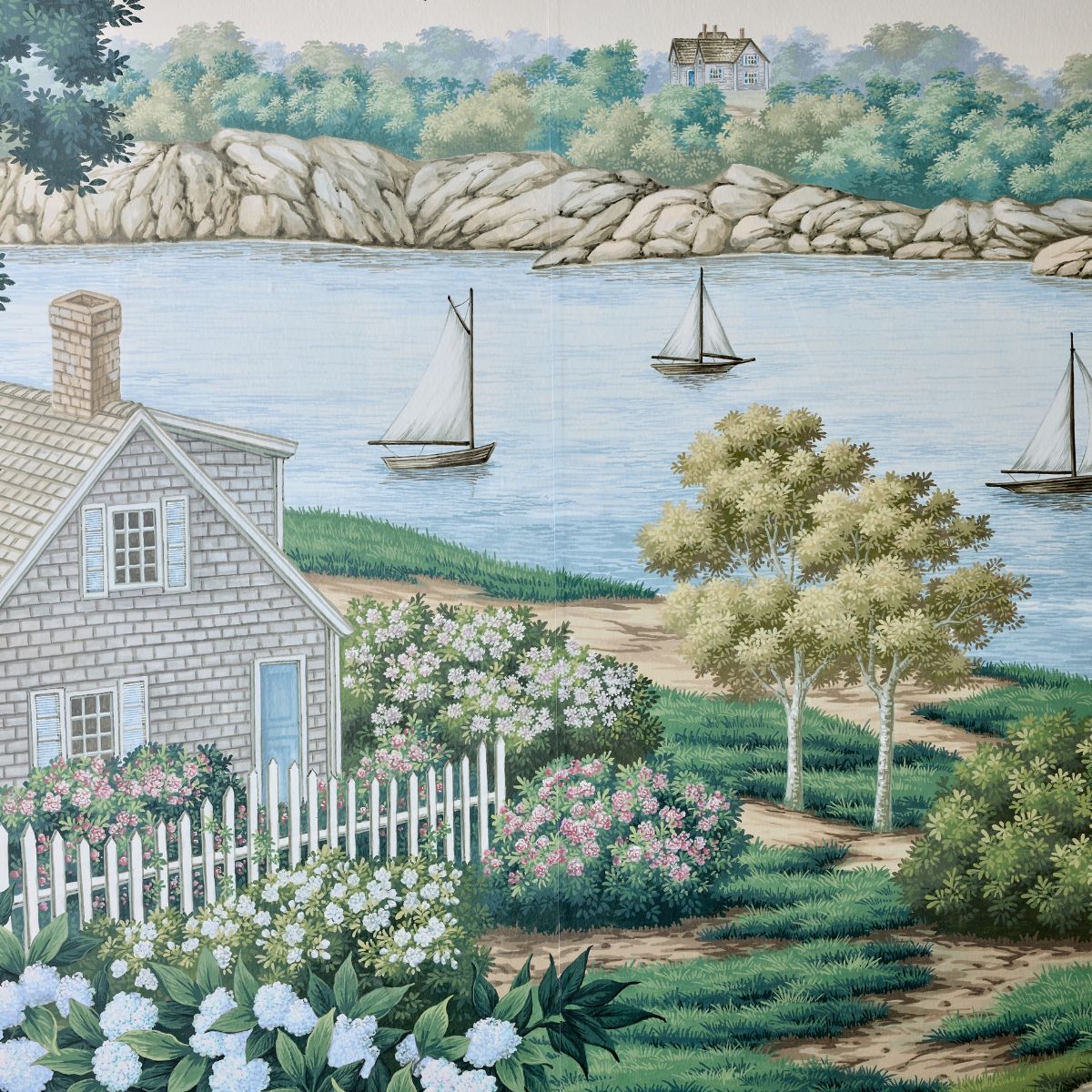 Nantucket in Classic Mural - Caitlin Wilson Design
