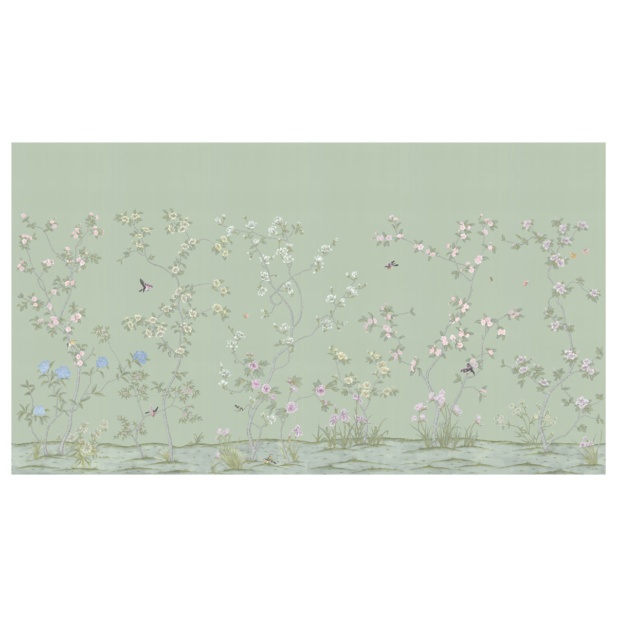 Nicola's Garden Chinoiserie Mural - Caitlin Wilson Design