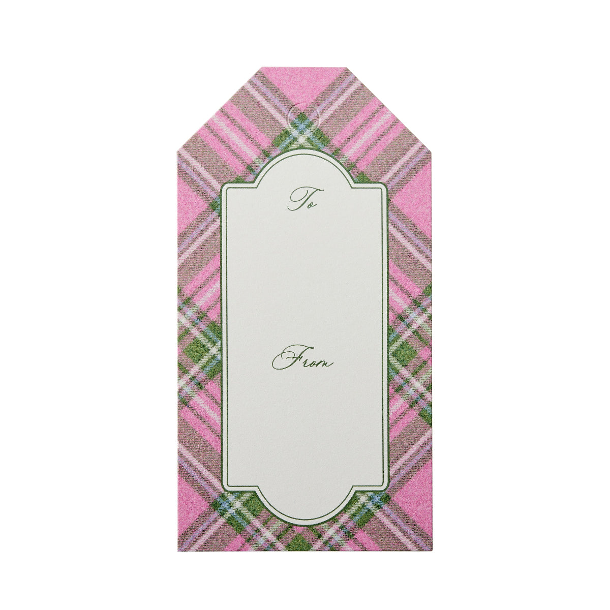 Primrose Plaid Gift Tag - Caitlin Wilson Design