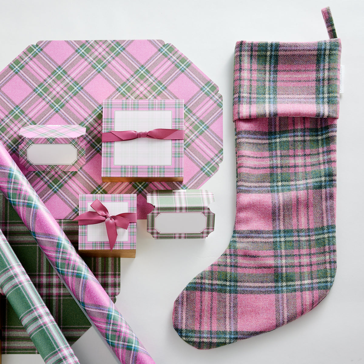 Primrose Plaid Wool Stocking