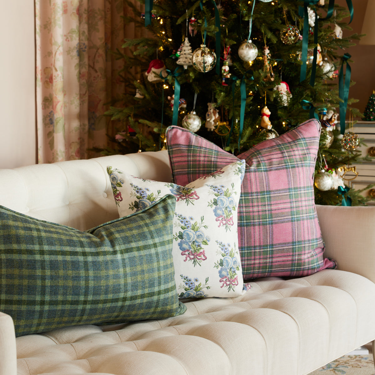 Primrose Plaid Pillow Cover - Caitlin Wilson Design