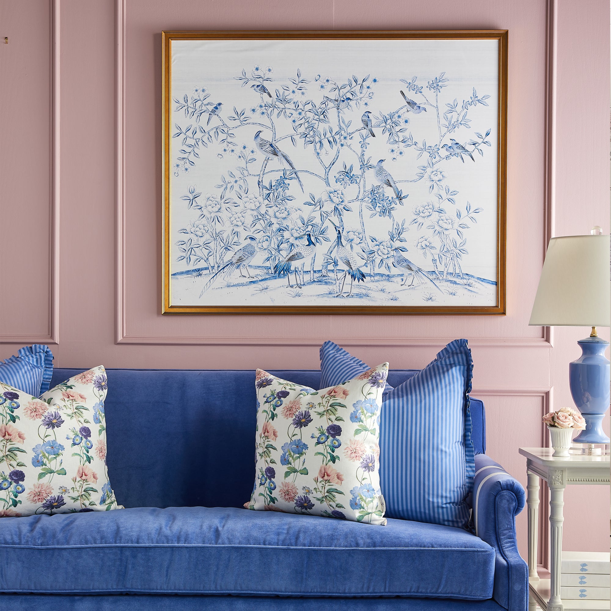 Songbird Garden Framed Mural