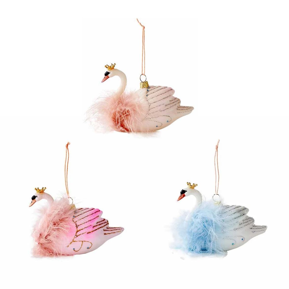Swan Queen Ornament Set of 3 - Caitlin Wilson Design