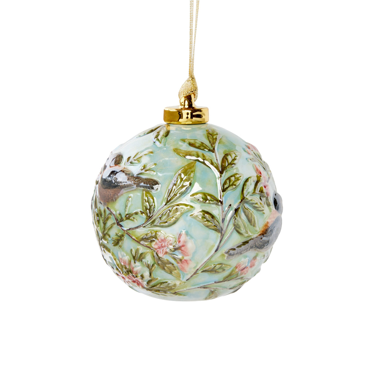 Robin Porcelain Ball Ornament - Caitlin Wilson Design