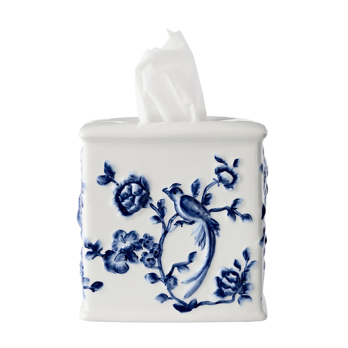 Chinoiserie Tissue Holder - Blue