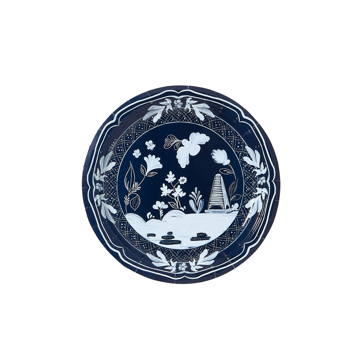 Navy Beachside Pavilion Dessert Paper Plates - 8 pack