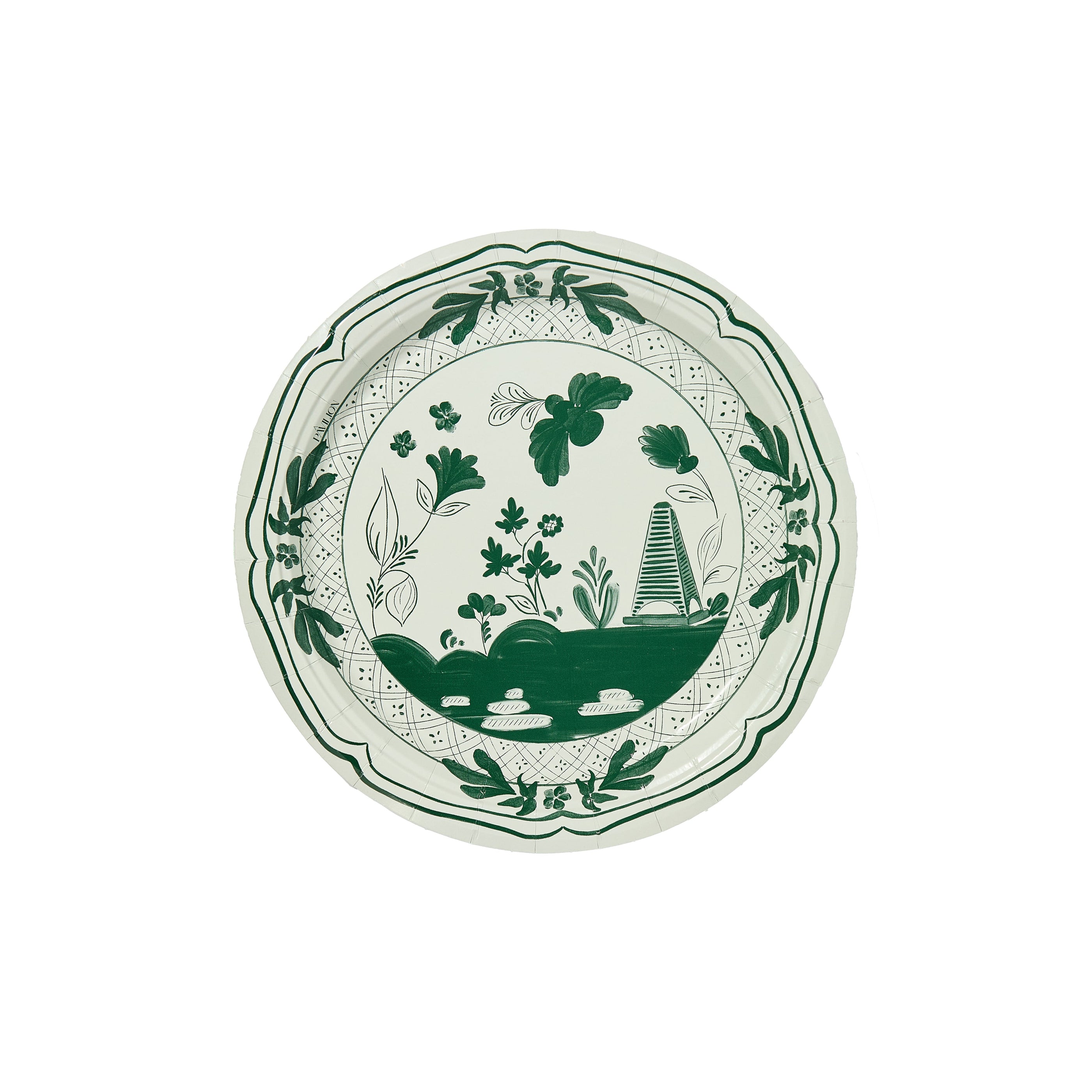 Sage and Forest Beachside Pavilion Dessert Paper Plates - 8 pack