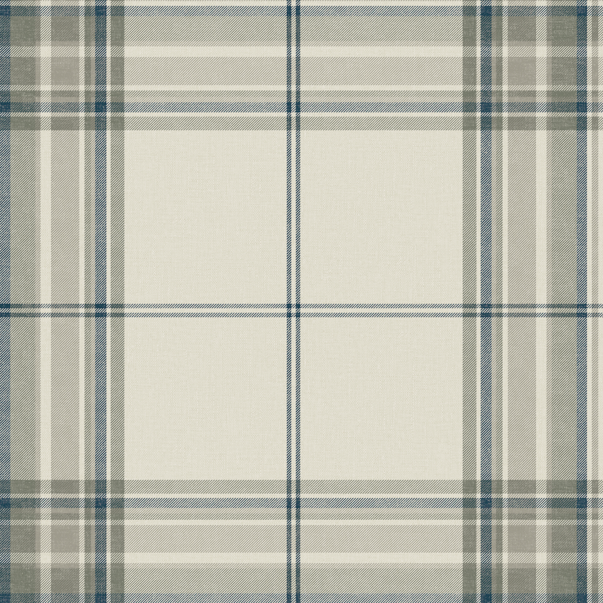Princeton Plaid Wallpaper in Moss - Caitlin Wilson Designs