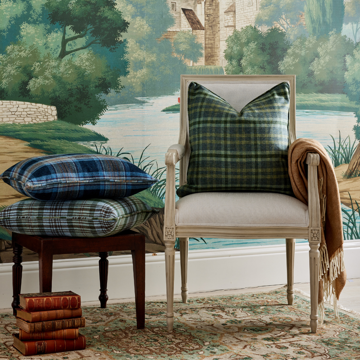 Scottie Tartan Pillow Cover - Caitlin Wilson Design