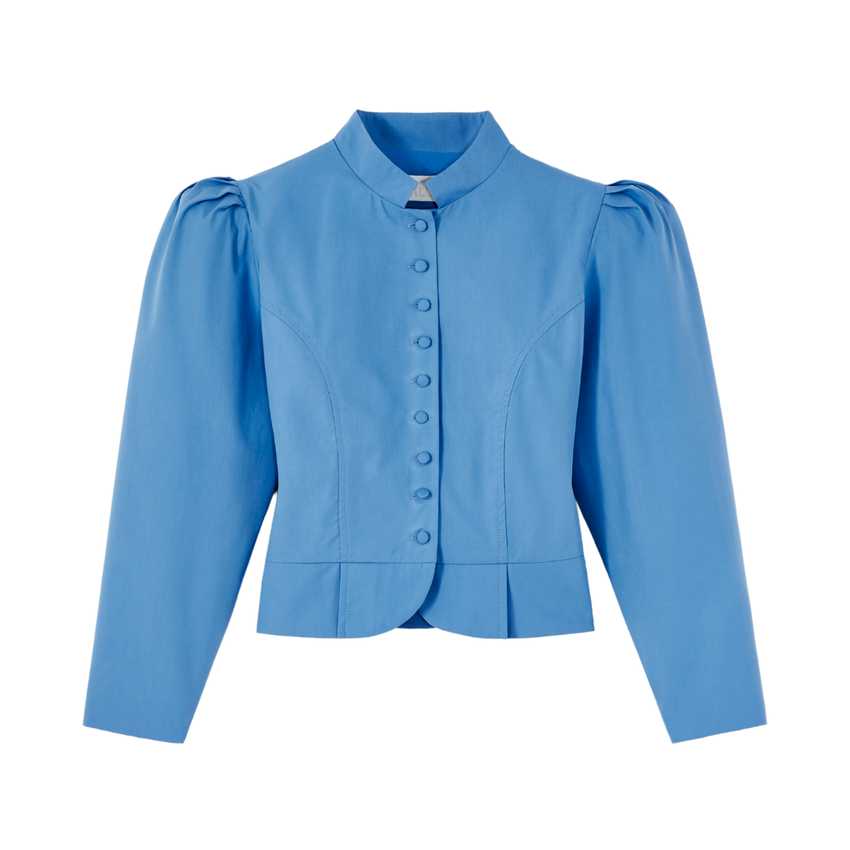 Amoako Popelin Top in Blue - Caitlin Wilson Designs