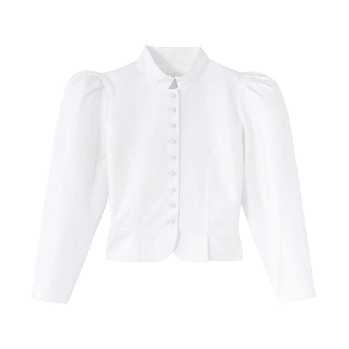 Amoako Popelin Top in White - Caitlin Wilson Designs