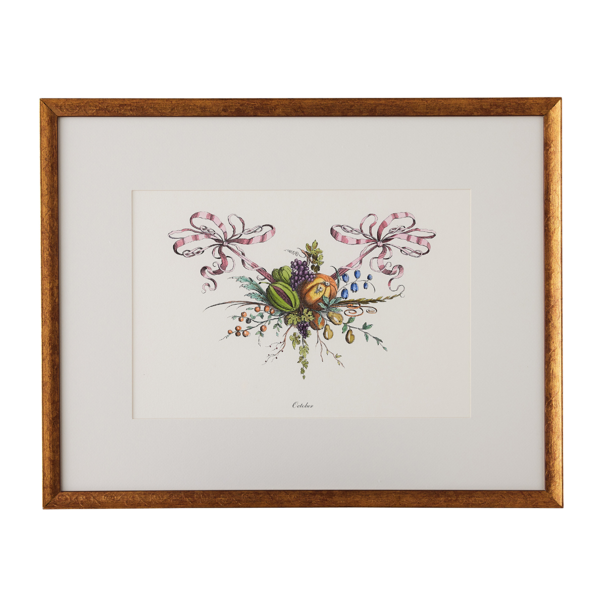 Floral Month Print - October - Caitlin Wilson Design