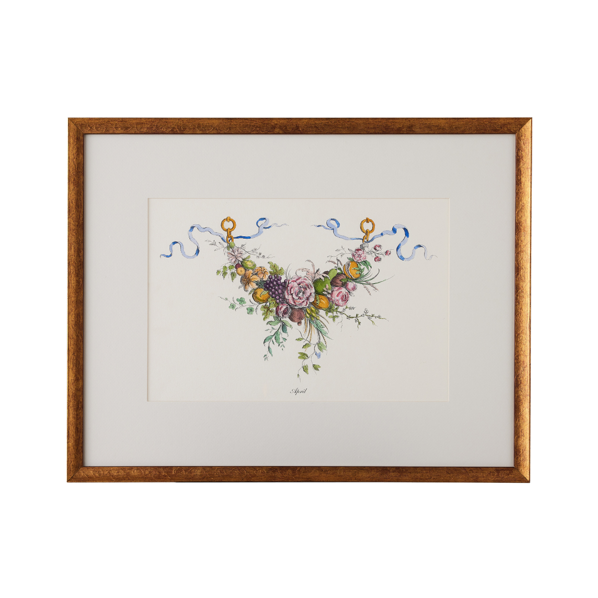 Floral Month Print - April - Caitlin Wilson Design