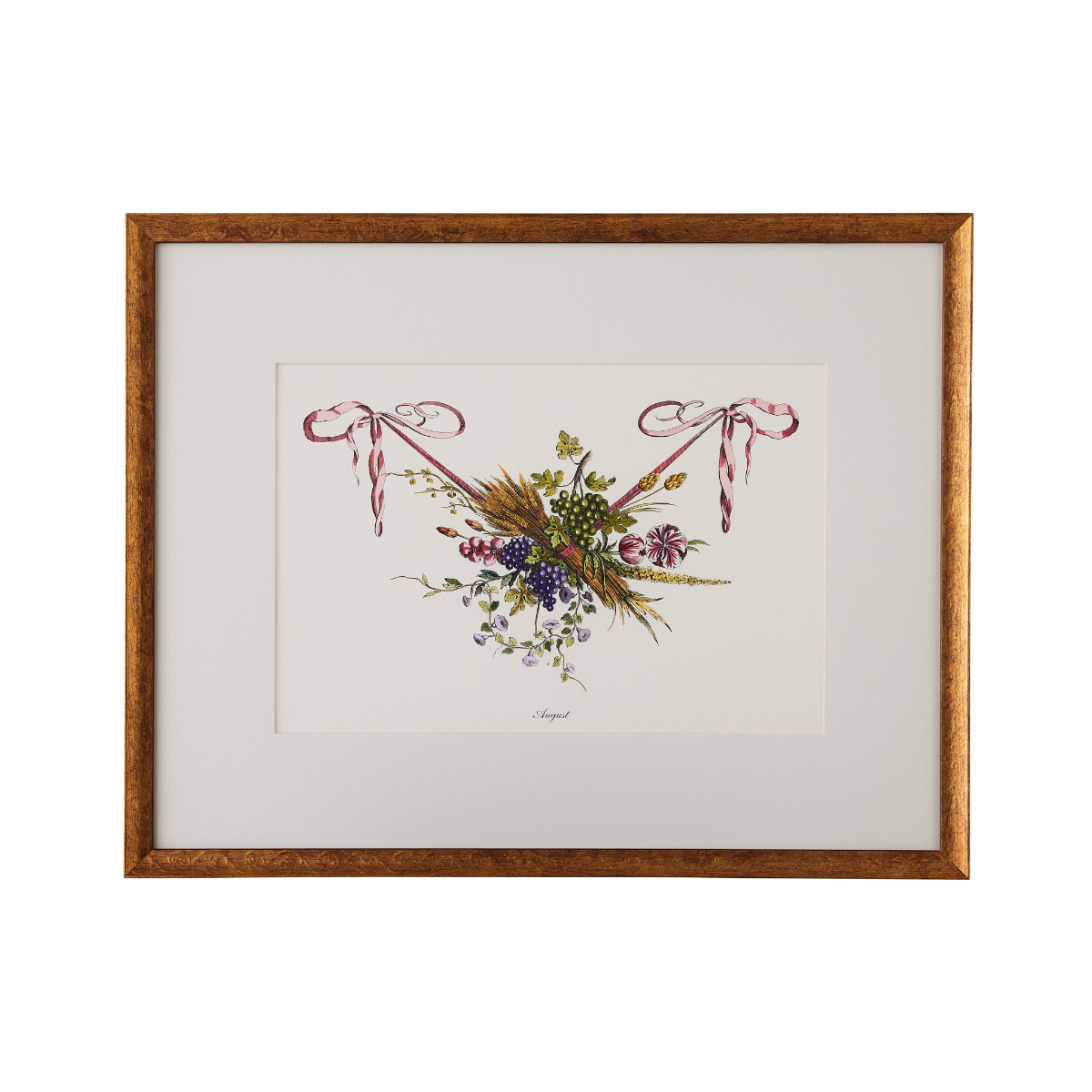 Floral Month Print - August - Caitlin Wilson Design