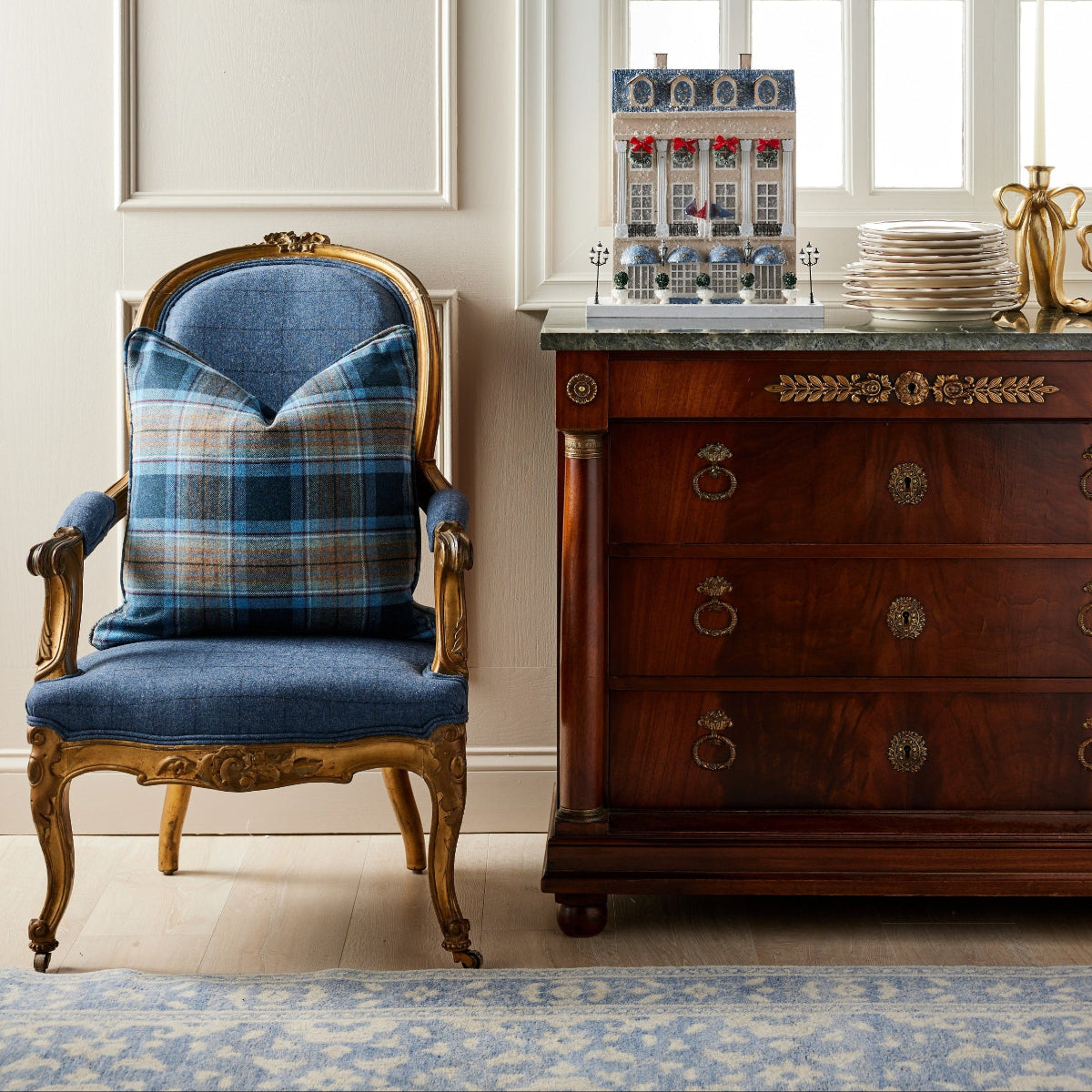 Château Bleu Armchairs - Caitlin Wilson Design