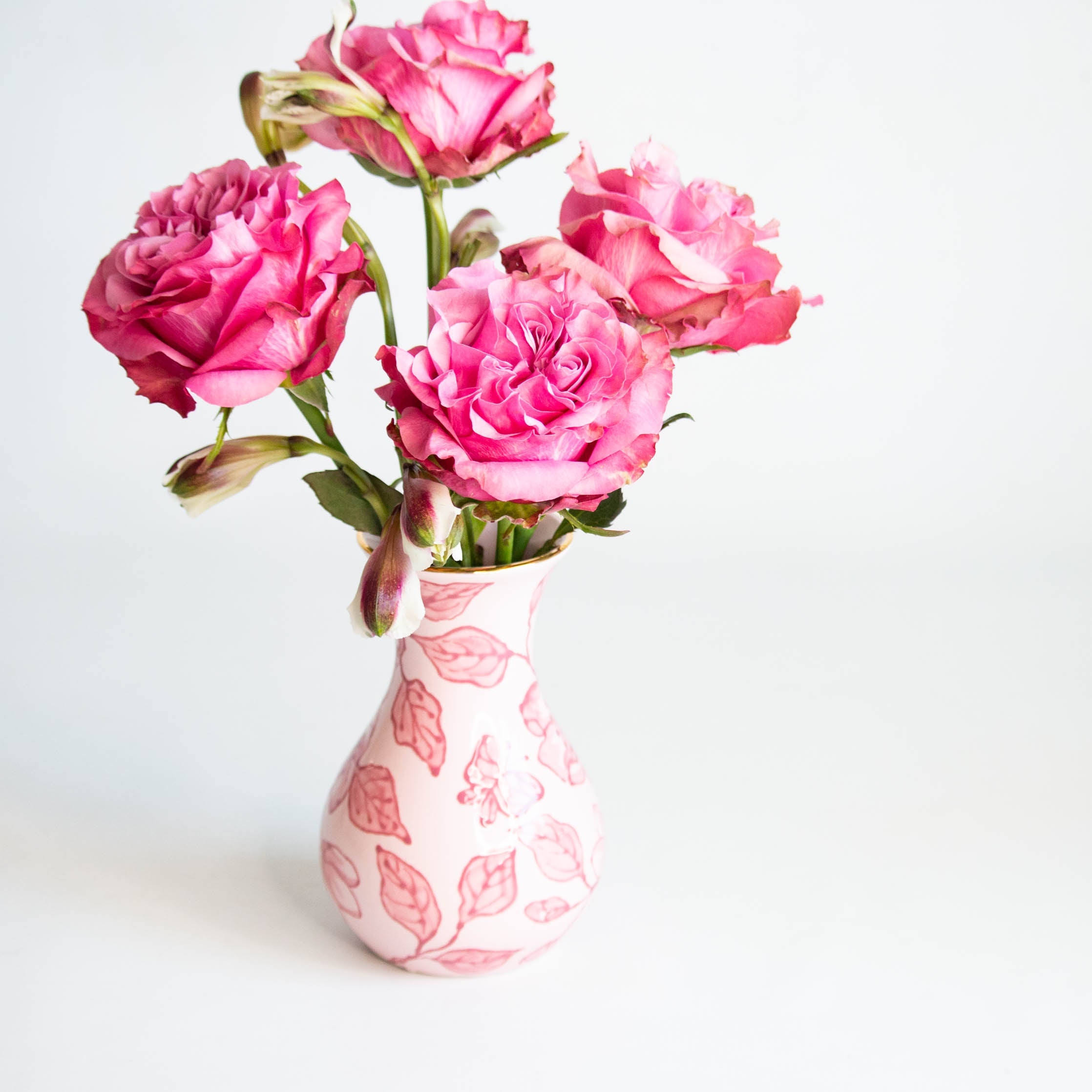 Pink Blossom Chinoiserie Emilene Vases