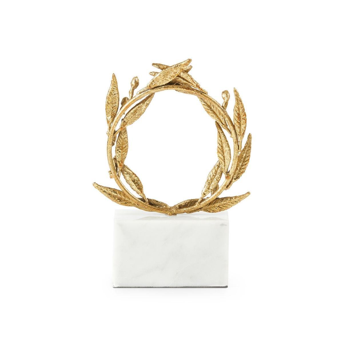 Gilded Wreath Statue