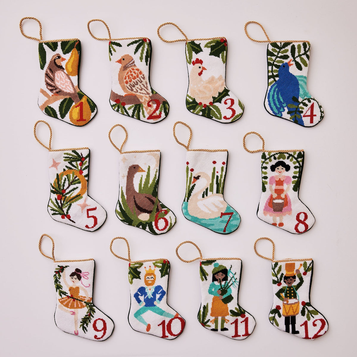 12 Days of Christmas - Full Bauble Stocking Set